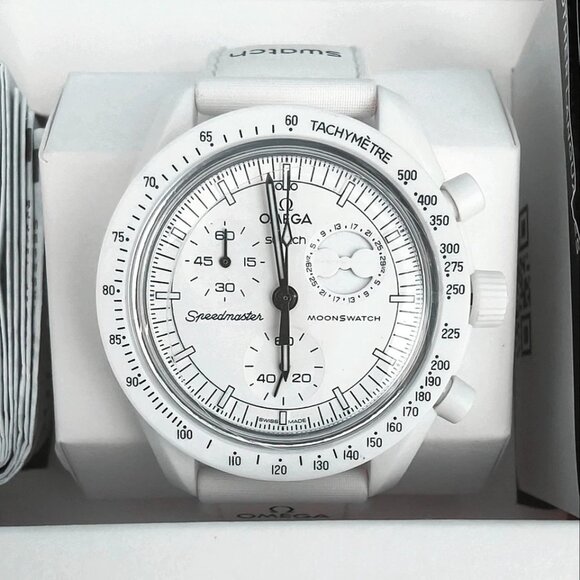 Swatch x Omega MoonSwatch Snoopy Moonphase Watch